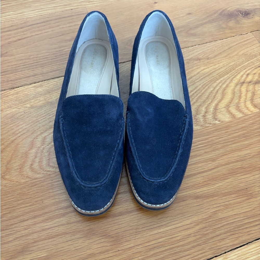 EUC Cole Haan Navy Suede Loafers